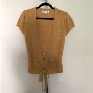 Gold August Silk Cardigan